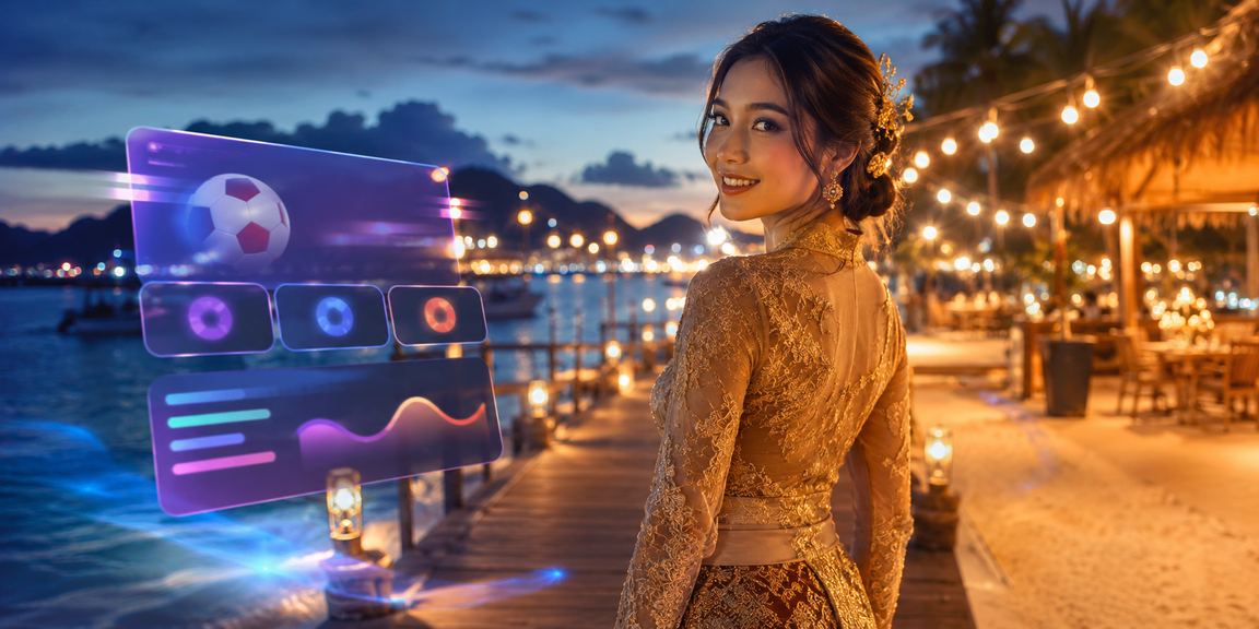 Pemain Terengganu berbaju kebaya mengakses pertaruhan sukan mrlucky888 melalui telefon bimbit